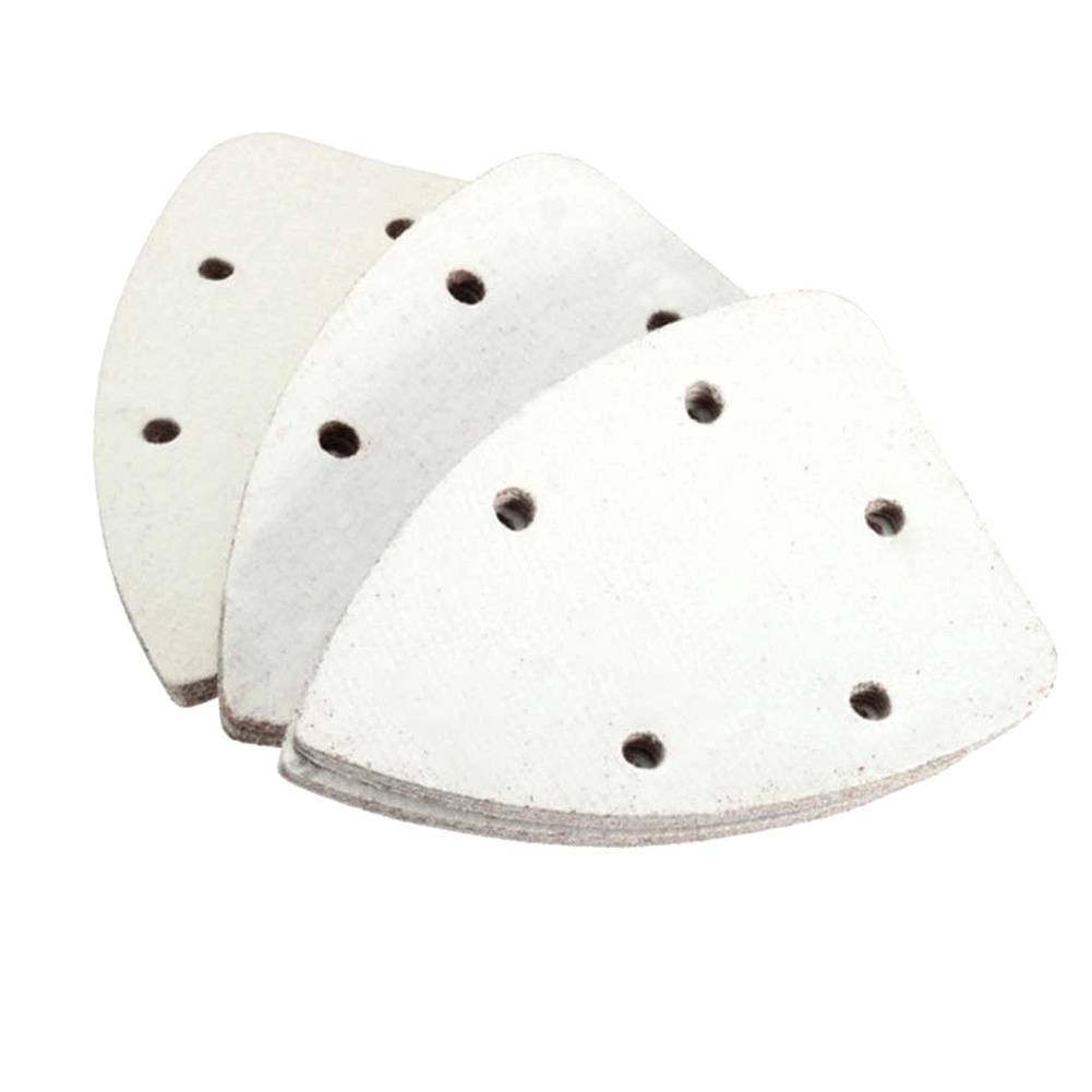 Set 30 giấy nhám hình tam giác 5 lỗ 140mm 60-120 Grit