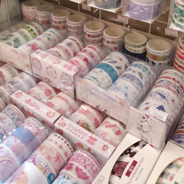 Washi tape băng dính giấy trang trí sổ vở vật dụng 2 - tiemcuaan