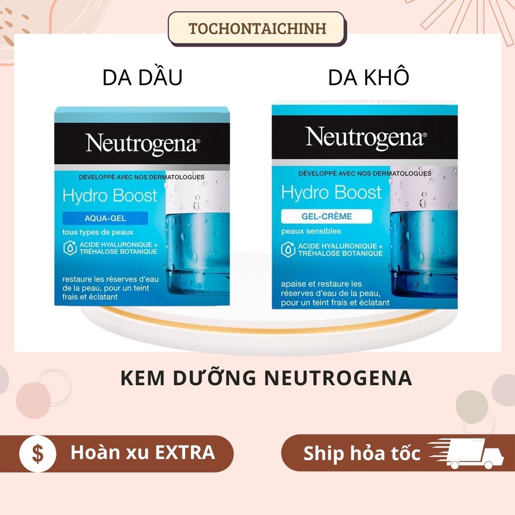 Kem Dưỡng Neutrogena Hydro Boost Aqua ( Water ) gel / Gel cream