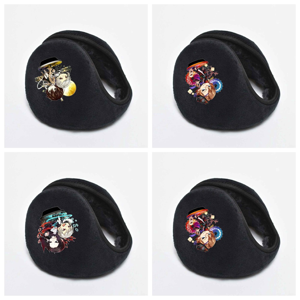 Bịt chụp tai giữ ấm nam nữ Bungou Stray Dogs anime chibi thời trang