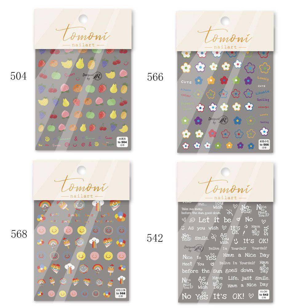 1 Tờ Miếng Dán Trang Trí Móng Tay Tự Dính Cho Mùa Hè Năm 2021