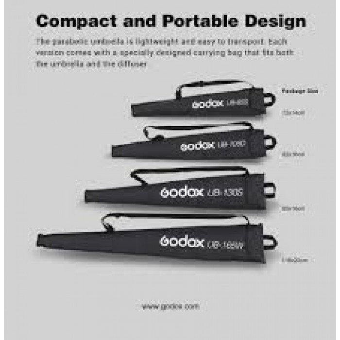 Dù UB85S phản xạ ánh sáng sâu SILVER godox parabolic