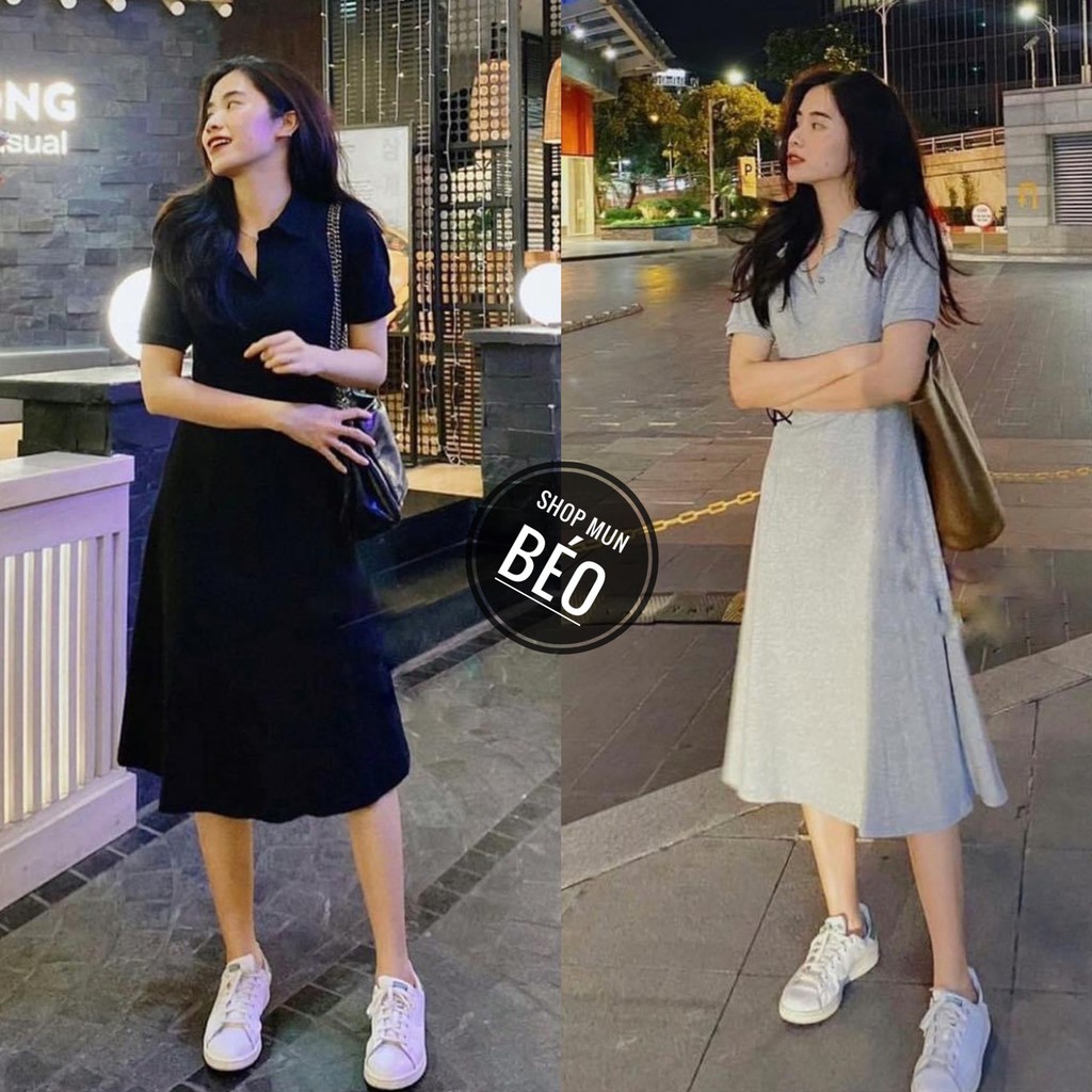 [MẪU MỚI] Đầm Body Cổ Trụ Phom Dài Dáng Xòe Thun Borip Thích Hợp Mặc Đi Tiệc Đi Làm Đi Chơi Phù Hợp Với Mọi Phong Cách