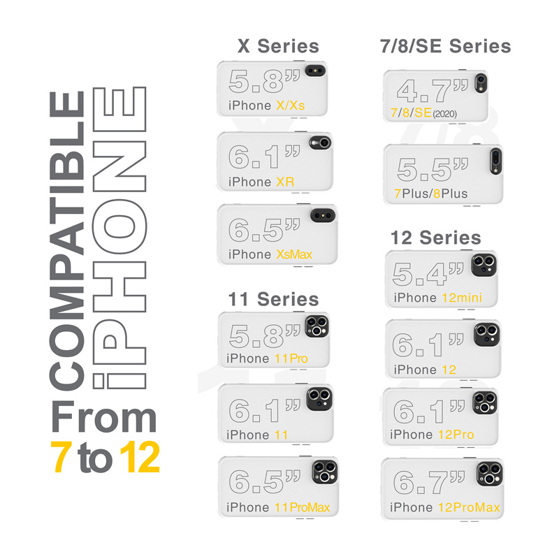 Ốp silicon Tpu Mềm Chống Sốc Có Nhãn Hiệu Cho Iphone 11 Pro Max Iphone 12 Pro Max Xs Max X Xr Se 2020 Iphone 12 Mini 7 8 Plus