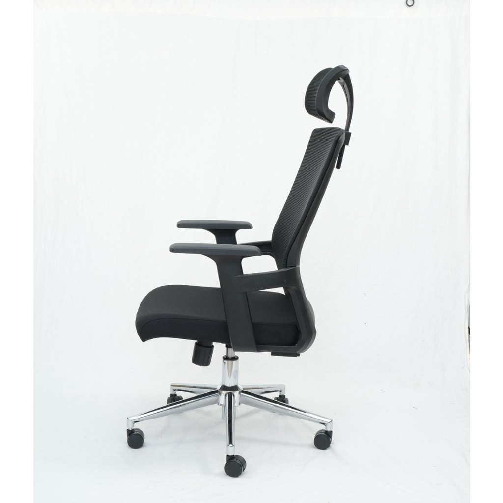 Ghế xoay lưới nhập khẩu có gối đầu chân thép mạ cao cấp TM830