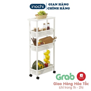 Kệ 4 tầng di động inochi phù hợp cho không gian bếp và phòng tắm