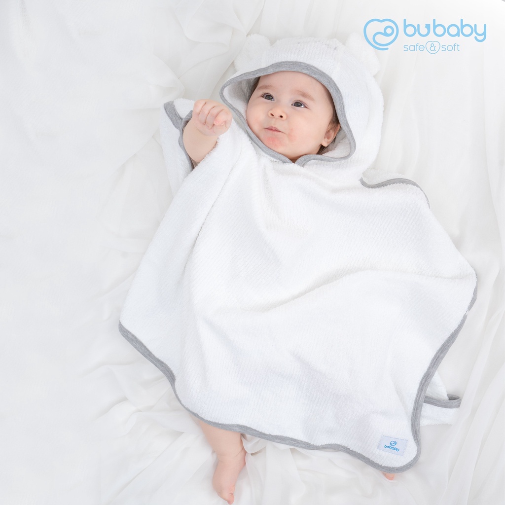 [BU] Khăn Tắm Chui Đầu Bu Baby , Khăn Tắm Bé Trai Bé Gái