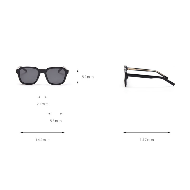 ★ P9025 | KÍNH MÁT THỜI TRANG HÀN QUỐC size nhỏ NAM NỮ TRÒNG KÍNH LỒI CHỐNG TIA UV400