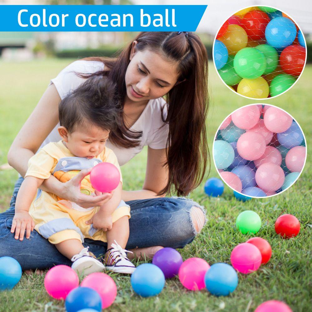 Set 100 Bong Bóng Nhựa Hình Ngôi Nhà Nhiều Màu Sắc