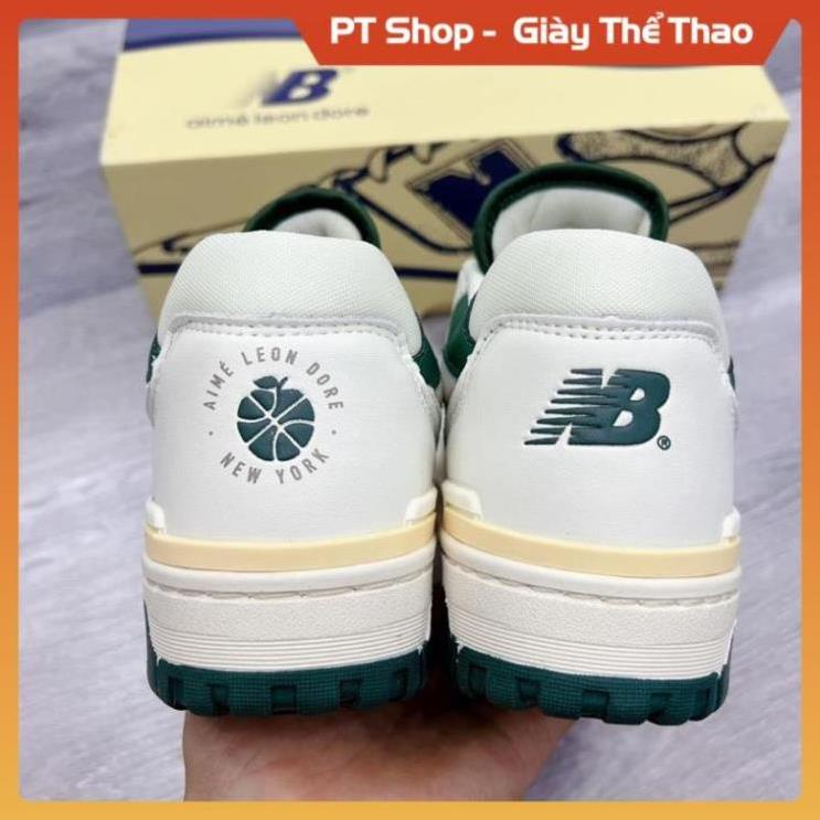 Giày New Balance 550 Green Yellow, Giày New NB crt300 574 trắng kem vàng đủ box bill