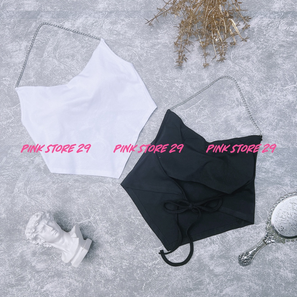 Áo Yếm Croptop Hở Lưng Dây Xích Sexy A5335 | BigBuy360 - bigbuy360.vn