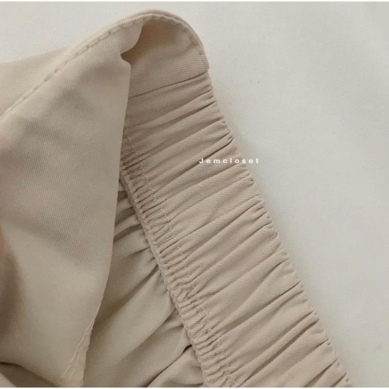 Quần Cullot Rút Dây Nữ [FREESHIP]  Quần Ống Rộng Vintage Màu ĐEN | BE | NÂU |  Cá Tính Ulzzang  [XẢ KHO]