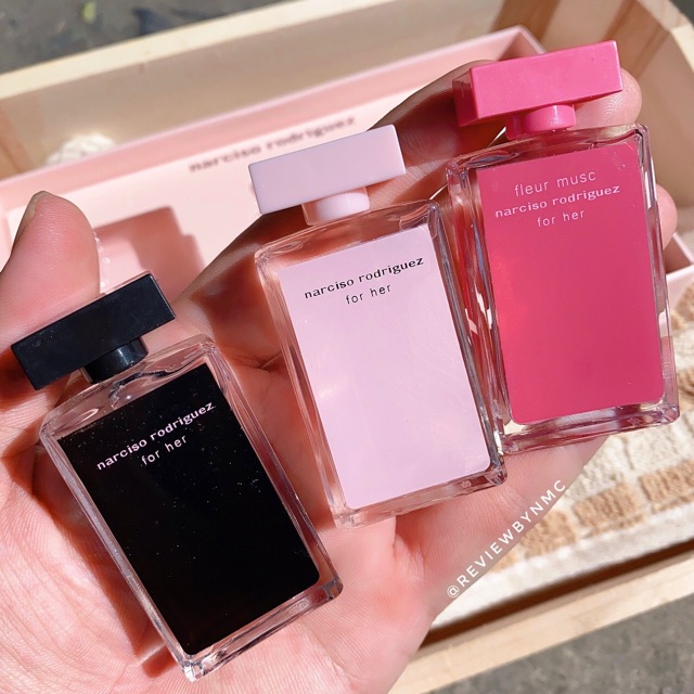 Giá sốc 139k - Set Nước Hoa Narciso Rodriguez For Her 3x 7,5ml