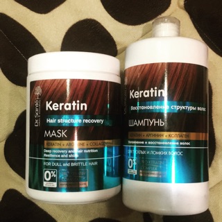 Bộ dầu gội đầu phục hồi cấu trúc tóc tinh chất Keratin và Colagen