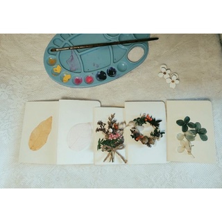 Thiệp hoa khô handmade