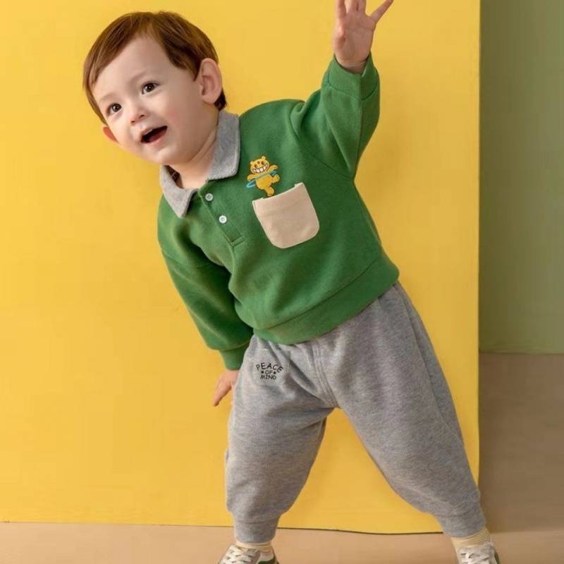 Bộ Nỉ Cho Bé Trai Và Bé Gái, Bộ Quần Áo Thu Đông Trẻ em Cao Cấp Cân Nặng Từ 7-28kg BETHOKIDS