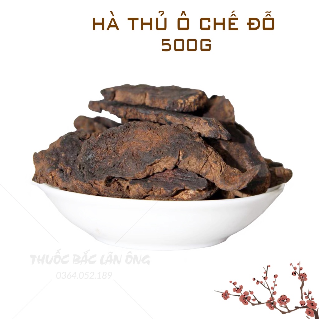 Hà thủ ô chế đỗ 500g (Hà thủ ô rừng, cải thiện bạc tóc hiệu quả)