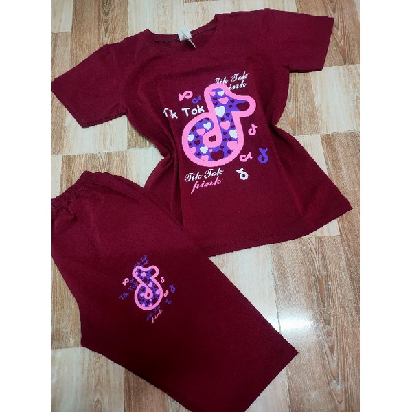 Bộ cho bé gái thun cotton 100% size đại