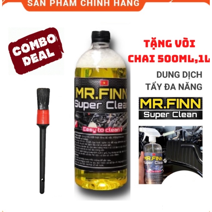 Dung dịch tẩy rửa đa năng Mr.Finn Super Clean 500ml,1L - Hàng Chính Hãng