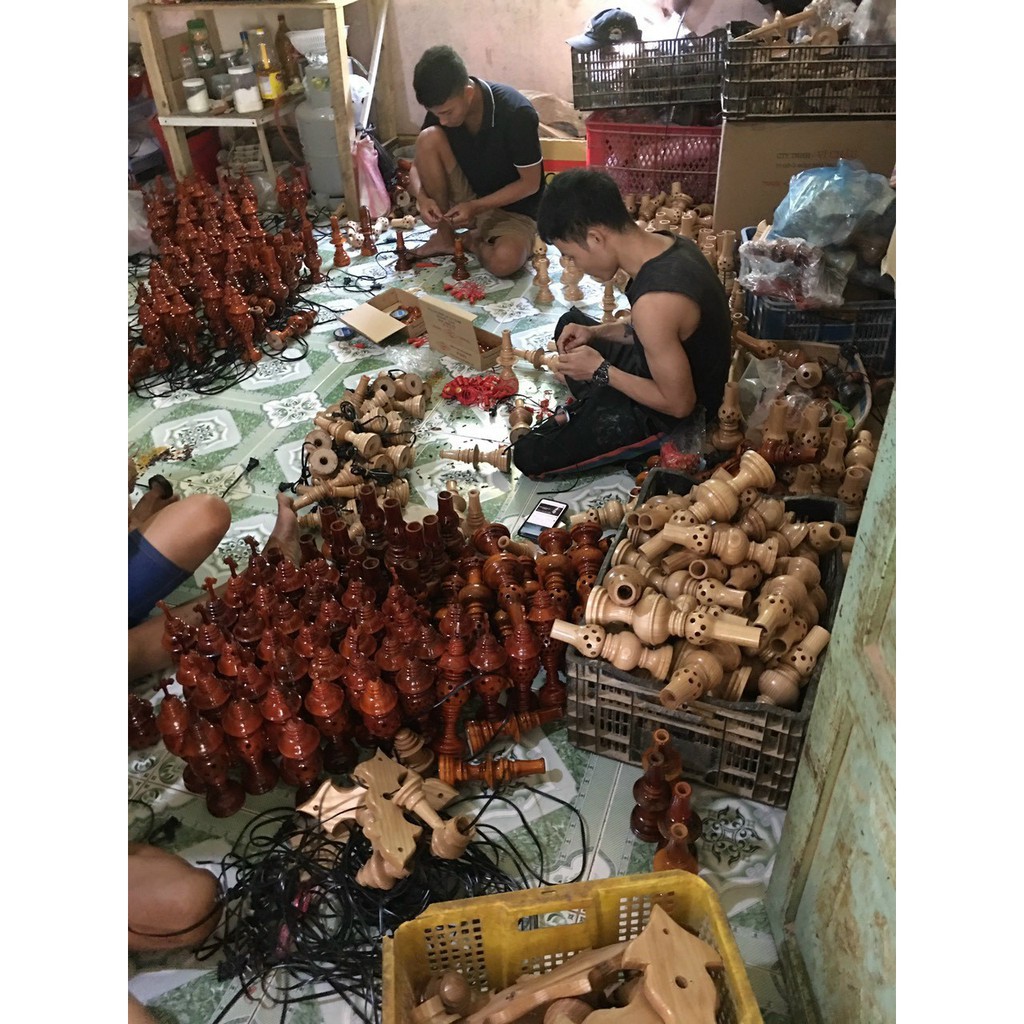 ĐÈN THỜ GỖ TRÀM ĐỎ CAO CẤP