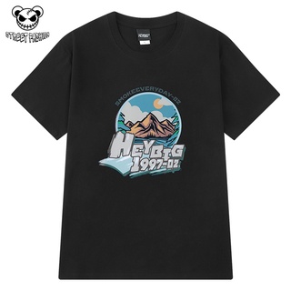 Áo thun nelly phong cách unisex hình ngọn núi heybig 1997 - streetfashion store