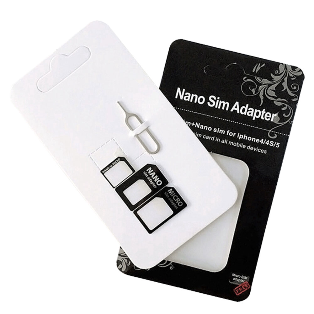 Bộ 3 Đầu Chuyển Đổi Sim Microsim Cho Iphone Và Android