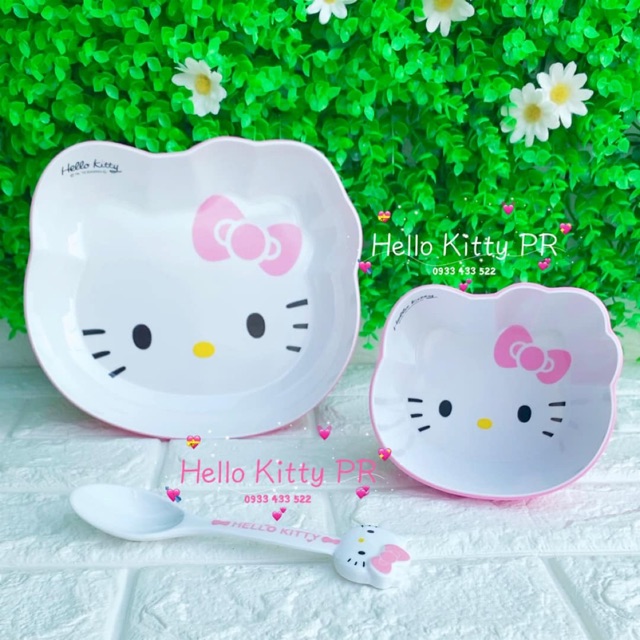 CHÉN DĨA MUỖNG 3D HELLO KITTY