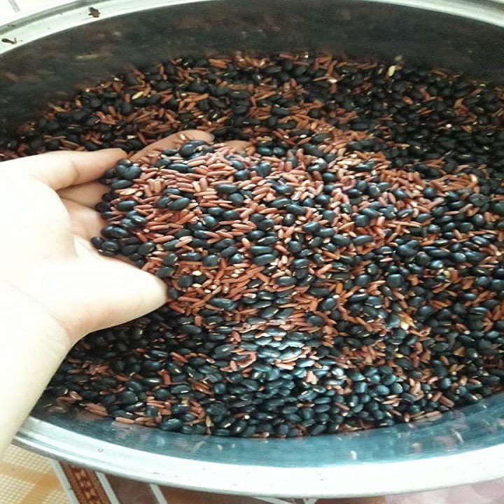 1KG TRÀ GẠO LỨT ĐẬU ĐEN, ĐẬU ĐỎ (rang tay)