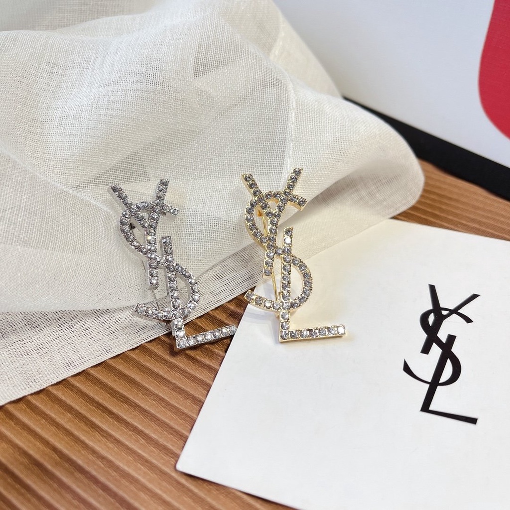 Huy Hiệu Cài Áo Hình YSL Thời Trang Cho Nam Nữ