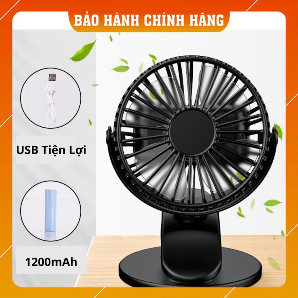 Quạt Mini | Quạt Kẹp Bàn Thích hợp cho dân Văn Phòng, Xoay 360 độ, Kẹp chắc chắn – Siêu Mát - Quạt tích điện mini | BigBuy360 - bigbuy360.vn