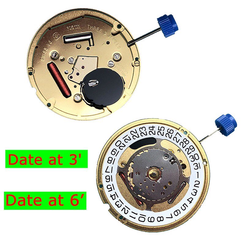 Ti chỉnh giờ đồng hồ máy ETA Seri F06 F06115 F06111