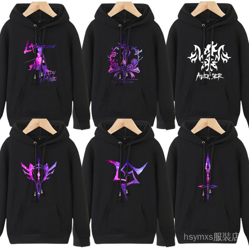 Áo Hoodie Dáng Rộng In Họa Tiết Anime Saber Ling Mantra fate Dành Cho Nam Và Nữ