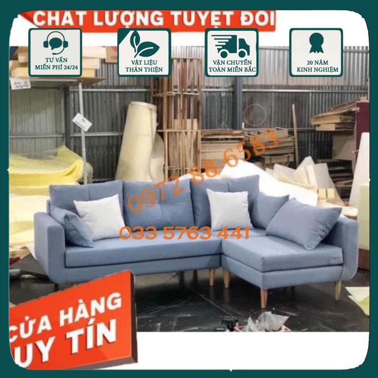 GIÁ GỐC - Sofa phòng khách hiện đại giá tại xưởng -  ghế sôfa góc L kích thước 2m2 x 1m4