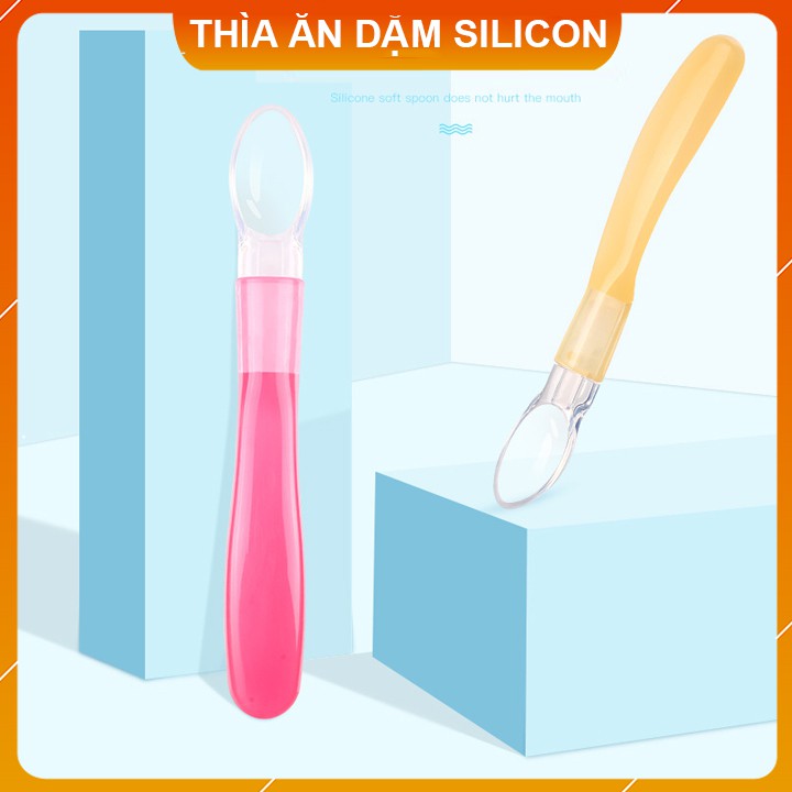 Thìa ăn dặm silicon cho bé