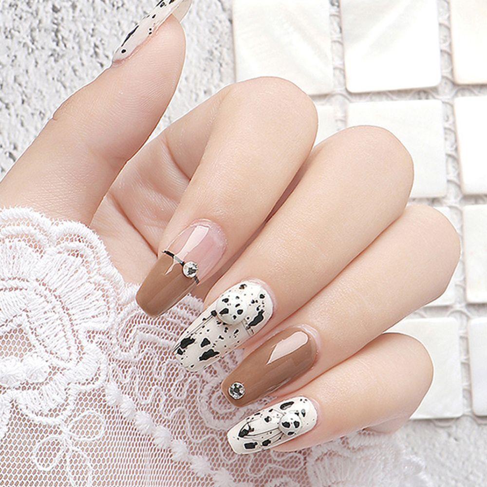 XIANSTORE 15ml Lacquer Egg Shell Nail Gel Nail Art Varnish Black Spot Effect Quail Egg Nail Polish Enamel Nail Polish UV Gel Hybrid Semi Permanent Popular Colors