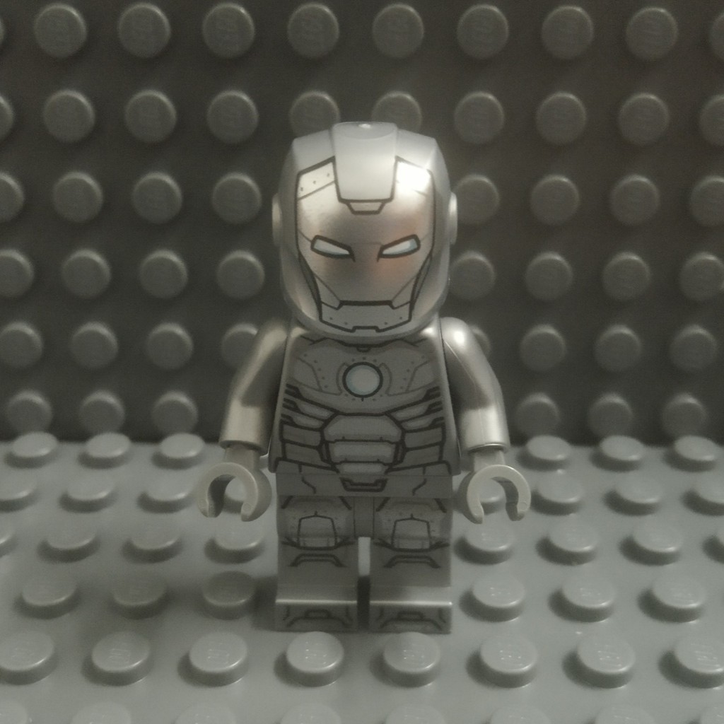 Iron Man Mark 2 Armor (Trans-Clear Head) Set 76167 Minifigures Lego Marvel Super Heroes