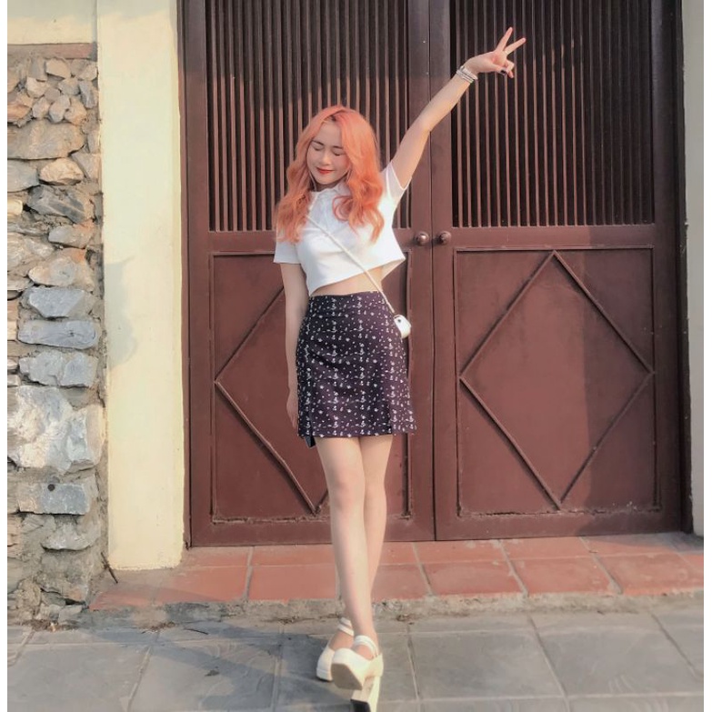 Hana skirt chân váy ngắn mini xẻ đùi form A