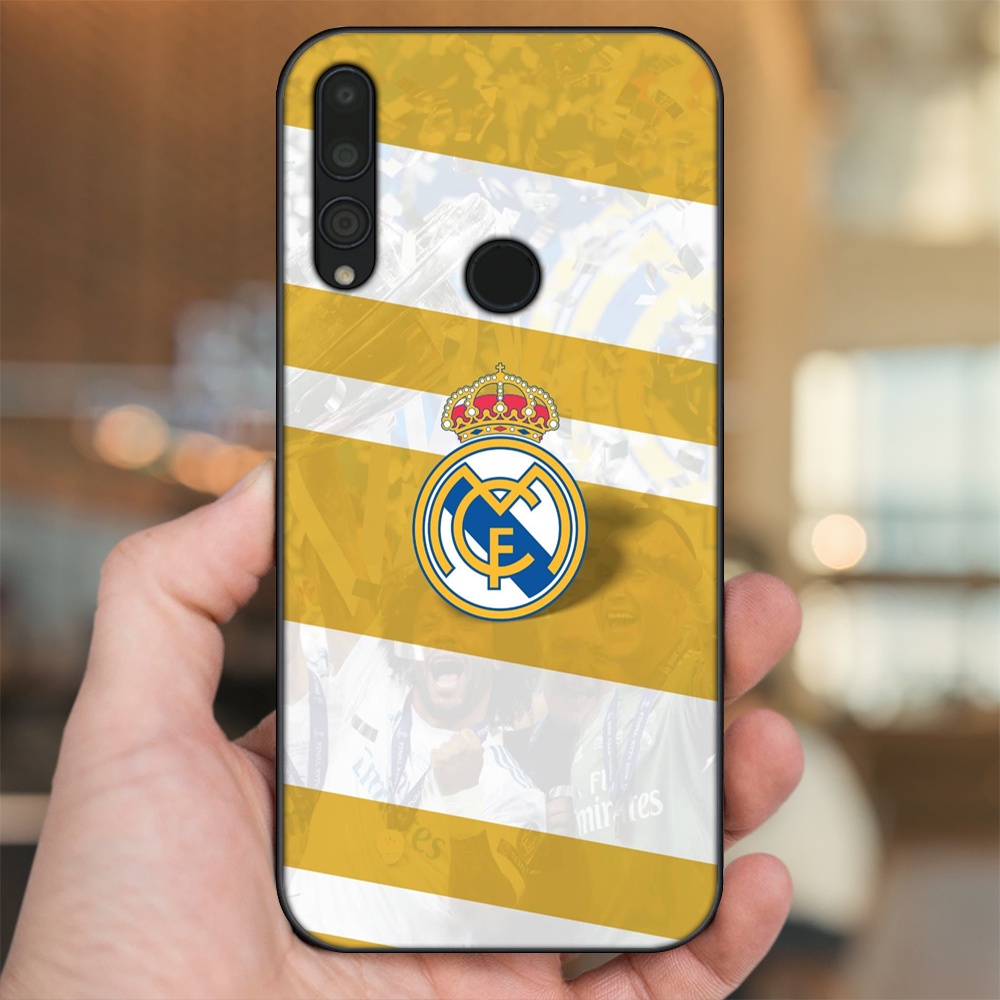 Ốp lưng Huawei Y9 Prime 2019 viền đen in hình Real Madrid