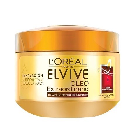 Kem Ủ L'Oréal Paris Tinh Dầu Hoa Tự Nhiên 200ml Elseve Extraodinary Oil Nourish Mask