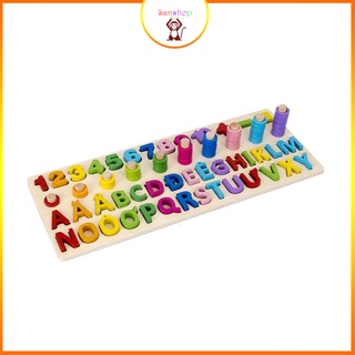 Bảng chữ cái tiếng việt, số học cho bé - đồ chơi gỗ