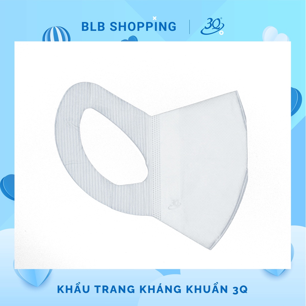[COMBO 10 TÚI /100 CÁI] [CHÍNH HÃNG] KHẨU TRANG 3D TRẺ EM, NGƯỜI LỚN SANQI 3Q SET 1 BỊCH 10 CÁI ( MÀU XANH-TRẮNG) | BigBuy360 - bigbuy360.vn