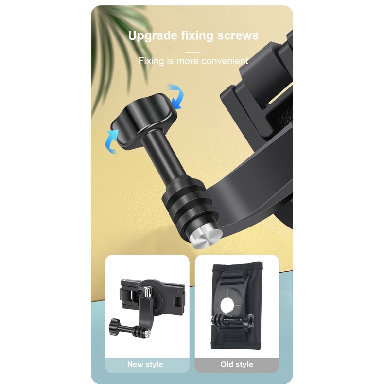 Kẹp Gắn Ba Lô Xoay 360 Độ Cho gopro hero 10 9 8 7 6 5 4 3 insta360 one r Sjcam Eken Điện Thoại