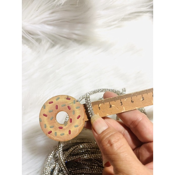 Dây ru ban đính full đá dùng làm nơ, trang trí áo, giày.  KT 0,5 m