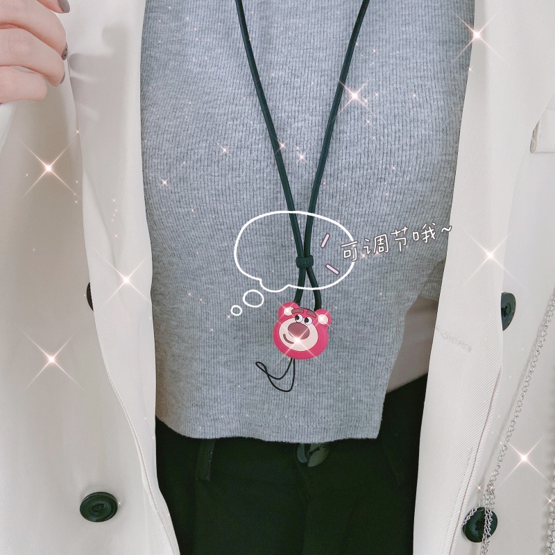 SANRIO Dây đeo silicon mềm dài dễ thương có thể sử dụng cho điện thoại/chìa khóa