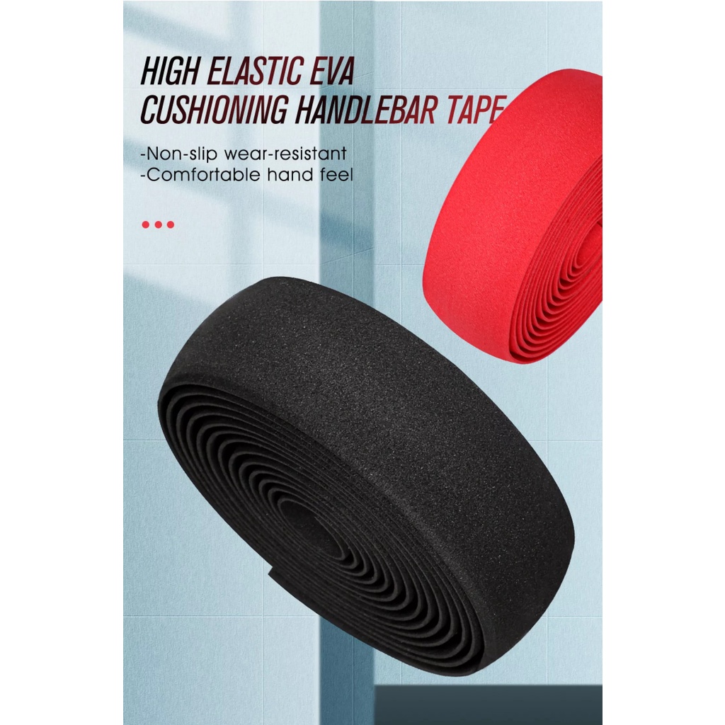Cuộn dây quấn ghi đông xe đạp thể thao 2 MÉT + nút chặn  - Dây quấn tay cầm xe đạp địa hình - Handle Bar Tape