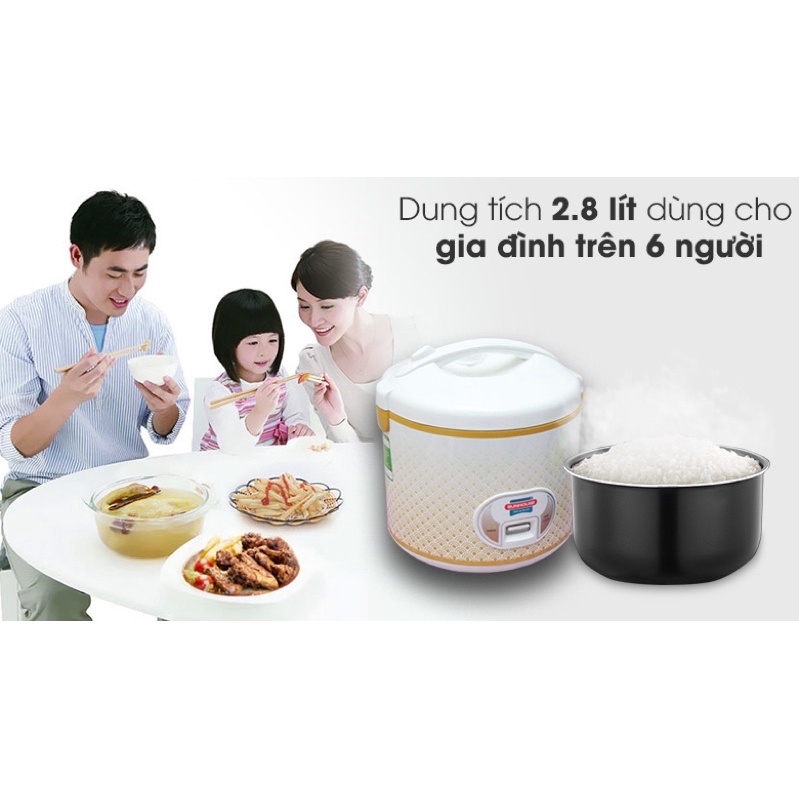 Nồi cơm điện Sunhouse 2.8 lít SH 830 hàng trưng bầy như mới mới 97 98%