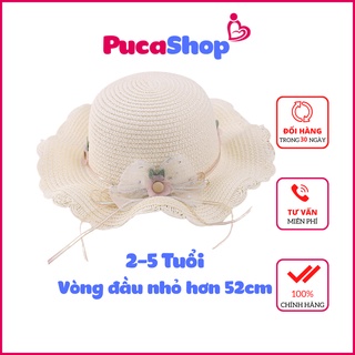 Mũ nón vành tai bèo có quai cho bé gái xinh 2-5 Tuổi kiểu trẻ em Hàn Quốc dễ thương PUCASHOP