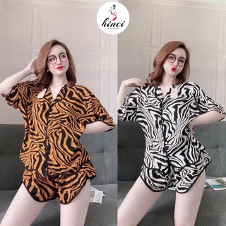 Đồ ngủ đồ bộ pijama mặc nhà Bigsize 45-100kg chất lụa latin, lụa hàn cao cấp