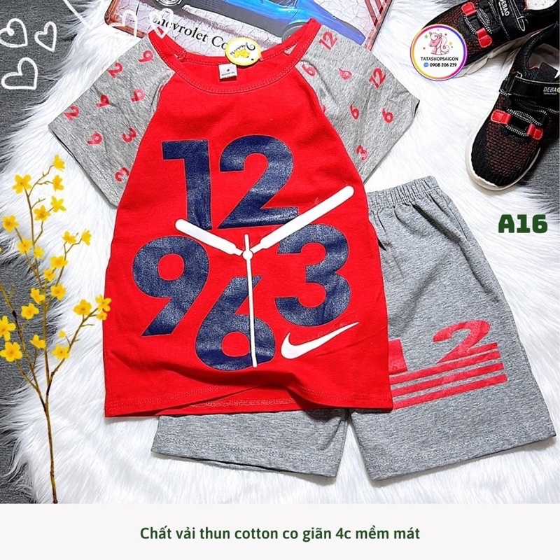 Đồ bộ bé trai size đại thun cotton 4 chiều Jennie kids J494