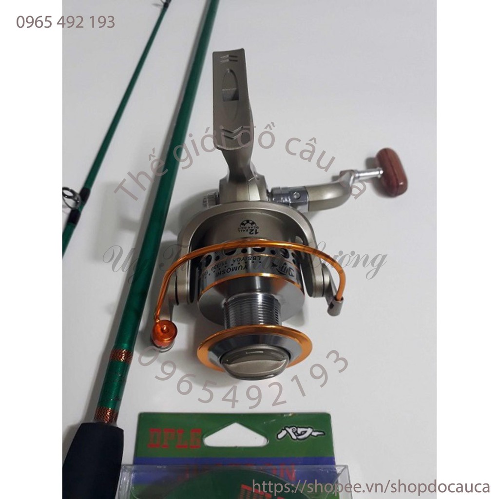 Bộ cần câu 2 khúc 2m7 kèm máy kim loại và phụ kiện ( rẻ vô địch )